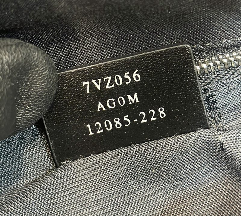 FendiI STRIKE 41 MEDIUM FF MIDNIGHT BLUE JACQUARD FABRIC BACKPACK