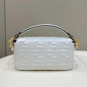 Baguette 27cm Grey Lambskin Gold Hardware