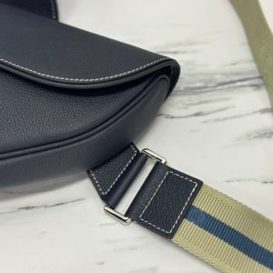 SADDLE 28 BAG IN BLACK LAMBSKIN