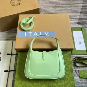 20230612_i1686577832_7911_1_jpg GG JACKIE MINI 19 SHOULDER BAG IN LIGHT GREEN CALFSKIN