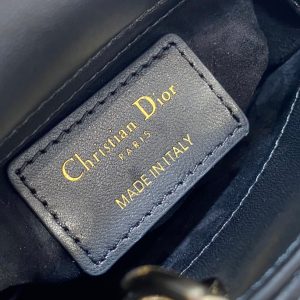 micro lady 12 black lambskin ghw