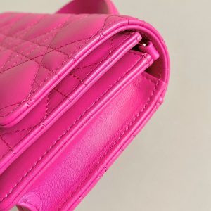 LADY 21 CHAIN BAG IN HOT PINK LAMBSKIN