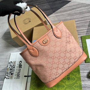 20230627_i1687871957_3567_3_jpg GG OPHIDIA SMALL 25 TOTE BAG IN LIGHT PINK CANVAS