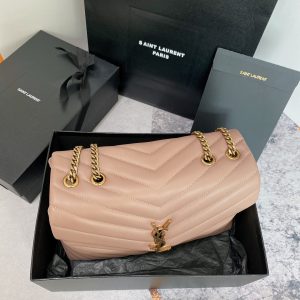 20230701_i1688199670_3863_2_jpg LOULOU MEDIUM 32 DARK BEIGE QUILTED LEATHER GOLD HARDWARE