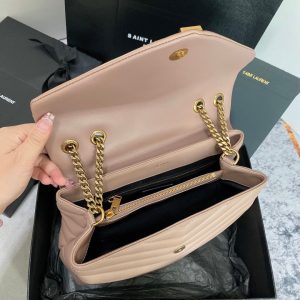 20230701_i1688199670_9890_6_jpg LOULOU MEDIUM 32 DARK BEIGE QUILTED LEATHER GOLD HARDWARE