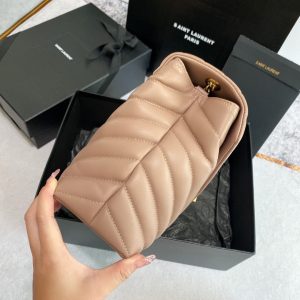 20230701_i1688199676_6099_0_jpg LOULOU MEDIUM 32 DARK BEIGE QUILTED LEATHER GOLD HARDWARE