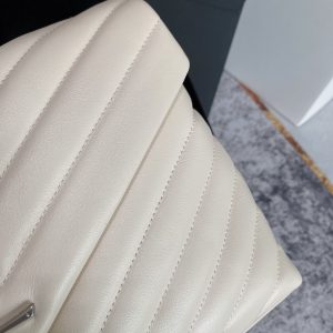 20230701_i1688201468_9856_5_jpg LOULOU MEDIUM 32 WHITE QUILTED LEATHER SILVER HARDWARE