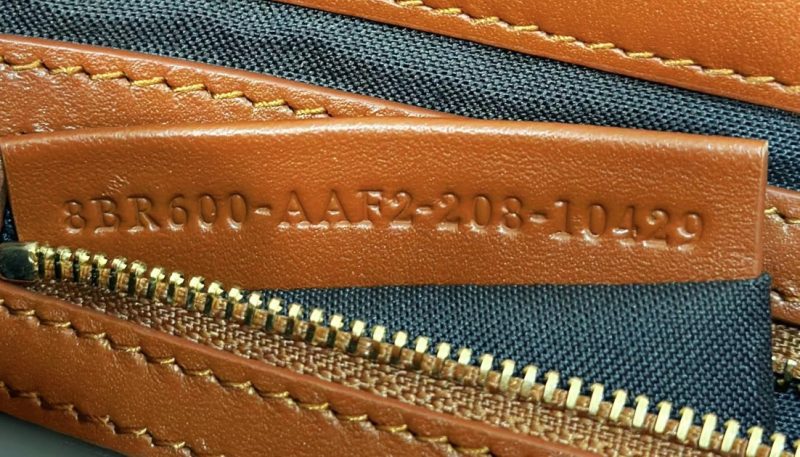 Baguette 27cm Brown Lambskin Gold Hardware