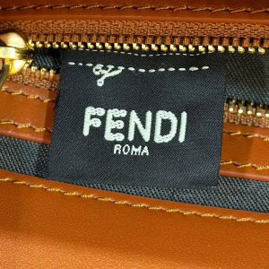 Baguette 27cm Brown Lambskin Gold Hardware