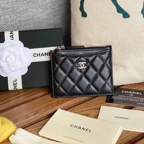 20230713_i1689226275_7362_0_jpg CC A84105 Coin Case Black Sliver Metal Lamskin 240725