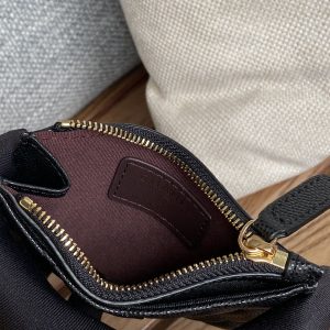 CC A84105 Coin Case Black Gold Metal Caviar 240745