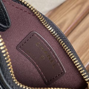 CC A84105 Coin Case Black Gold Metal Caviar 240745