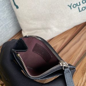 CC A84105 Coin Case Black Sliver Metal Caviar 240747