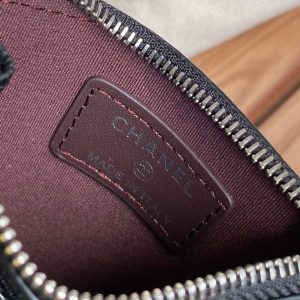 CC A84105 Coin Case Black Sliver Metal Caviar 240747