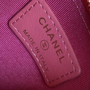 CC A84105 Coin Case Pink Gold Metal Caviar 240733