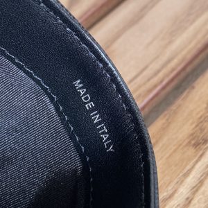 cc boy 11cm card holder black caviar silver hardware