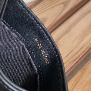 cc boy 11cm card holder black lambskin gold hardware