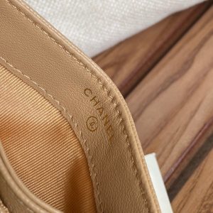 cc boy 11cm card holder beige caviar gold hardware