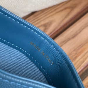 cc boy 11cm card holder azure caviar gold hardware