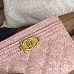 20230713_i1689229961_740_5_jpg_6b713808-cb75-416e-ae66-7f78805b3fc3 cc boy 11cm card holder pink caviar gold hardware