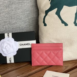 cc boy 11cm card holder red caviar gold hardware