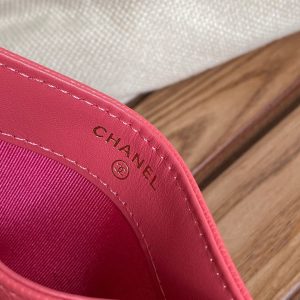 cc boy 11cm card holder red caviar gold hardware