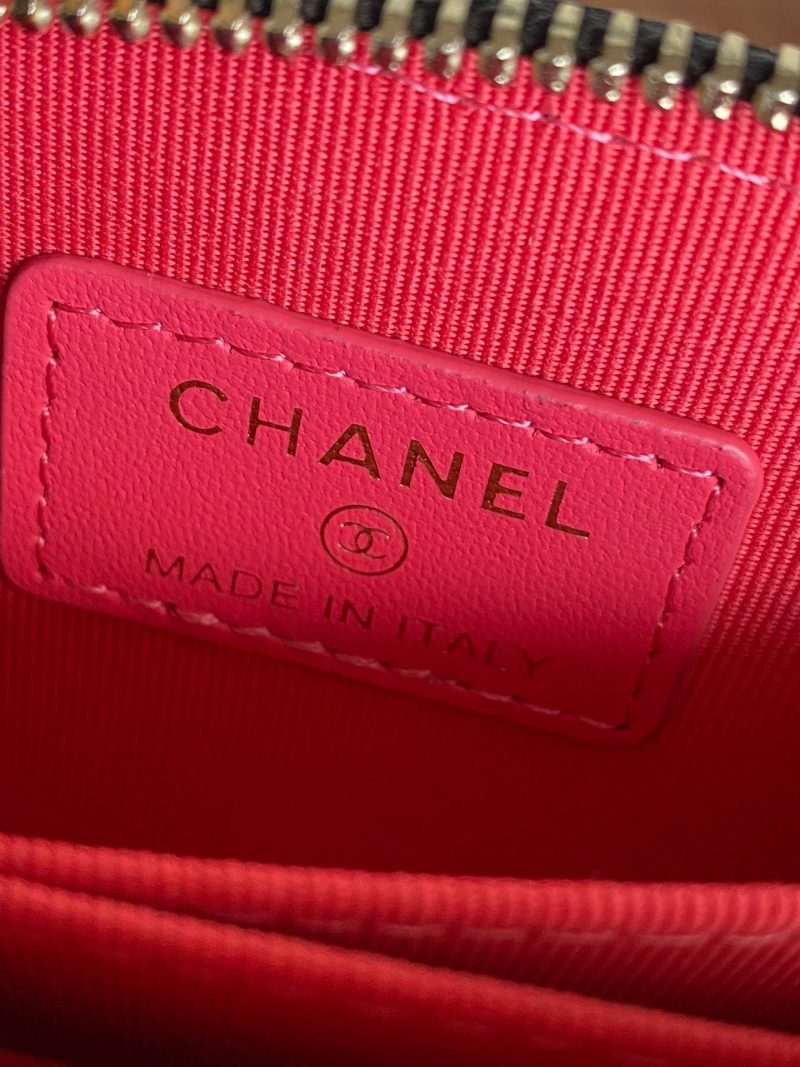 cc zipped wallet 11cm black caviar gold hardware