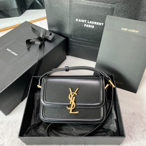 20230717_i1689574097_4196_0_jpg SOLFERINO SMALL SATCHEL 19 IN BLACK CALFSKIN GOLD LOGO