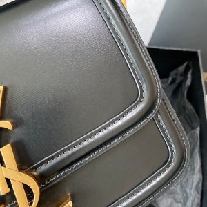 SOLFERINO SMALL SATCHEL 19 IN BLACK CALFSKIN GOLD LOGO