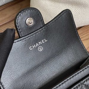 20230717_i1689589073_5732_7_jpg_dccc6da2-de1a-40c1-a21a-e3f02d830620 cc small wallet 11cm black lambskin silver hardware