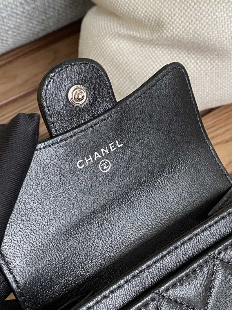20230717_i1689589073_5732_7_jpg_dccc6da2-de1a-40c1-a21a-e3f02d830620 cc small wallet 11cm black lambskin silver hardware