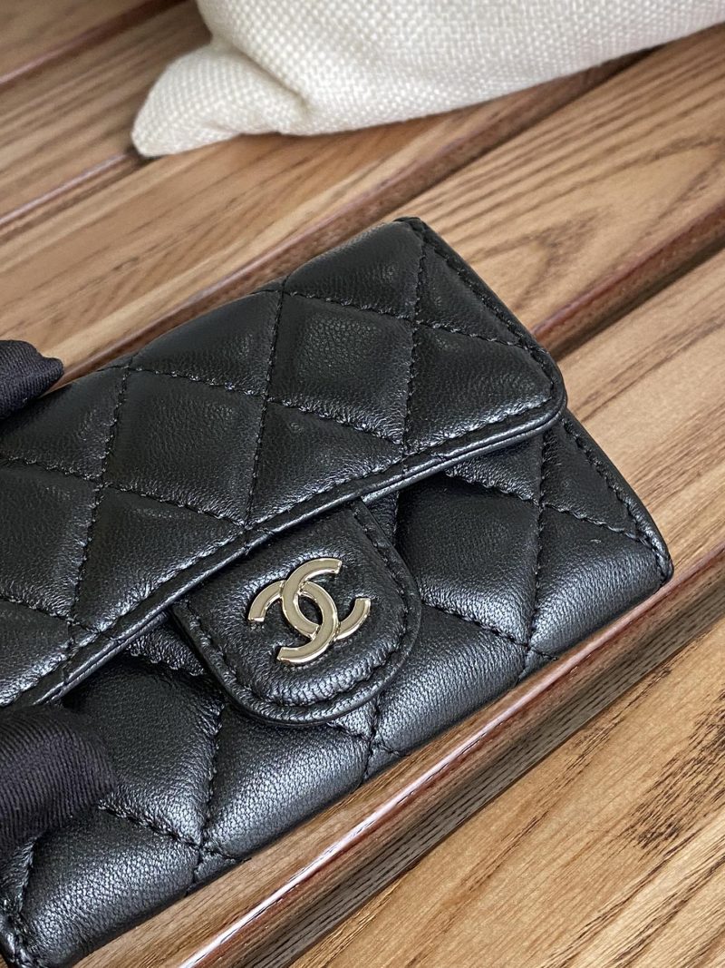 20230717_i1689589073_6548_5_jpg_582343ab-e35b-4ea8-ab18-c43ba64c6bbd cc small wallet 11cm black lambskin silver hardware