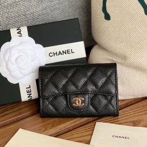20230717_i1689589168_4523_0_jpg_419223f6-32a8-422e-b019-7384b8b2c83e cc small wallet 11cm black caviar gold hardware