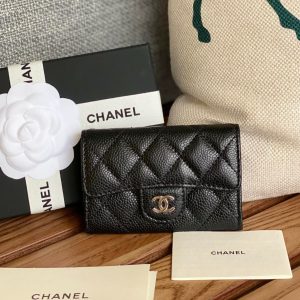 20230717_i1689589222_1384_0_jpg_0f5c9838-da5f-4e35-a818-645eb3263c96 cc small wallet 11cm black caviar silver hardware