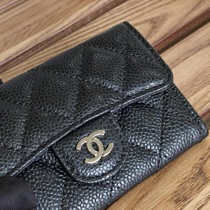 20230717_i1689589222_5762_5_jpg_75c744a7-771d-4e1d-9e0b-126618a40991 cc small wallet 11cm black caviar silver hardware