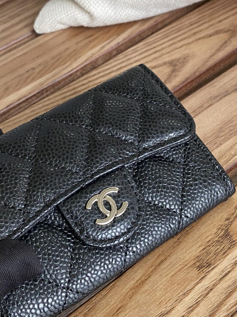 20230717_i1689589222_5762_5_jpg_75c744a7-771d-4e1d-9e0b-126618a40991 cc small wallet 11cm black caviar silver hardware