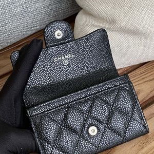 20230717_i1689589222_7631_6_jpg_4653e05c-4599-4e6f-ade3-92f6cbace354 cc small wallet 11cm black caviar silver hardware