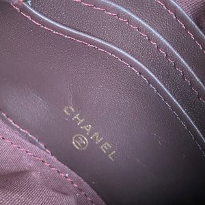 cc zipped wallet 14cm black lambskin gold hardware