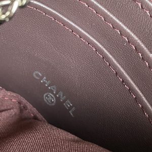 cc zipped wallet 14cm black caviar silver hardware