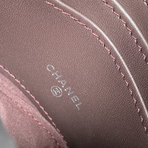 cc zipped wallet 14cm black lambskin silver hardware