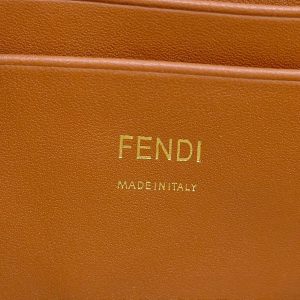 FendiI 19 BAGUETTE BAG IN FLAX YELLOW CANVAS WITH GOLD HARDWARE