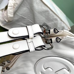 BLONDIE TOTE BAG 30 IN WHITE CALFSKIN SIVLER HARDWARE