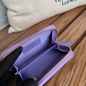 CC 22A Zippy Coin Purse Purple Caviar GHW 223900