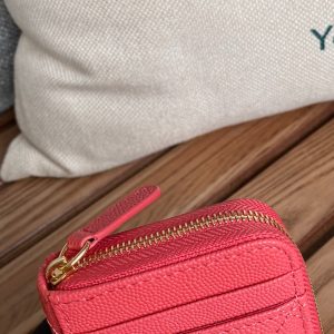 CC 22A Zippy Coin Purse Pink Caviar GHW 223902