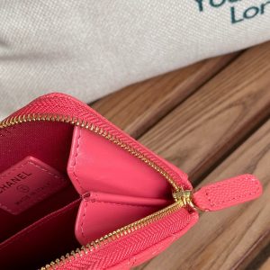 CC 22A Zippy Coin Purse Pink Caviar GHW 223902