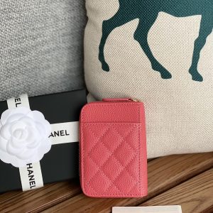 CC 22A Zippy Coin Purse Pink Caviar GHW 223902