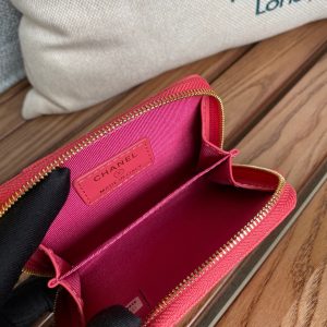 CC 22A Zippy Coin Purse Pink Caviar GHW 223902