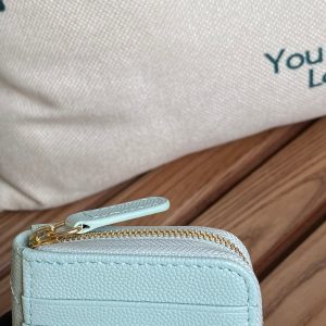 CC 22A Zippy Coin Purse Light Blue Caviar GHW 223904