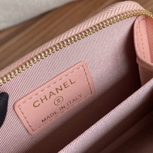 CC 22A Zippy Coin Purse Light Pink Caviar GHW 223906