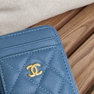 CC 22A Zippy Coin Purse Blue Caviar GHW 223908